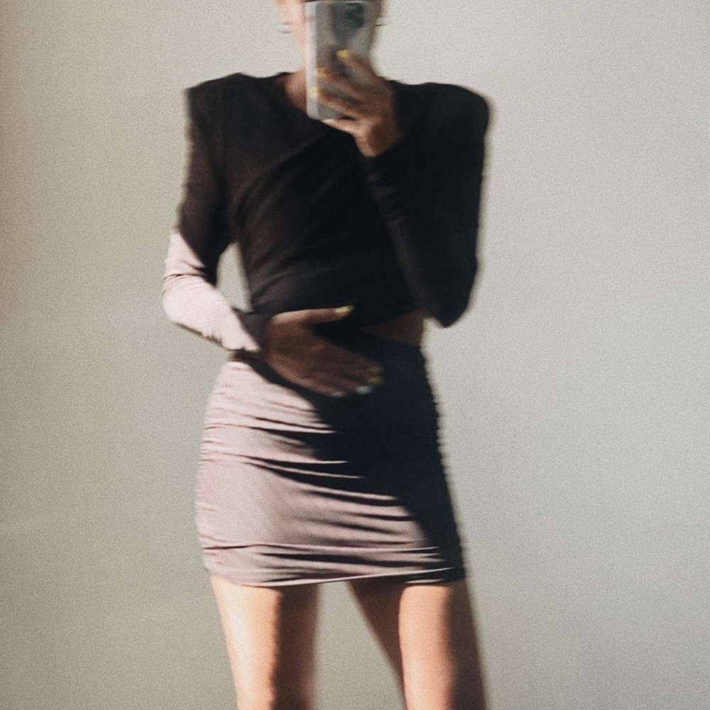 Zara dress brand new brown short